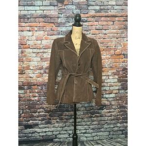 Wilson’s Leather Brown w/Tan Stitch Jacket